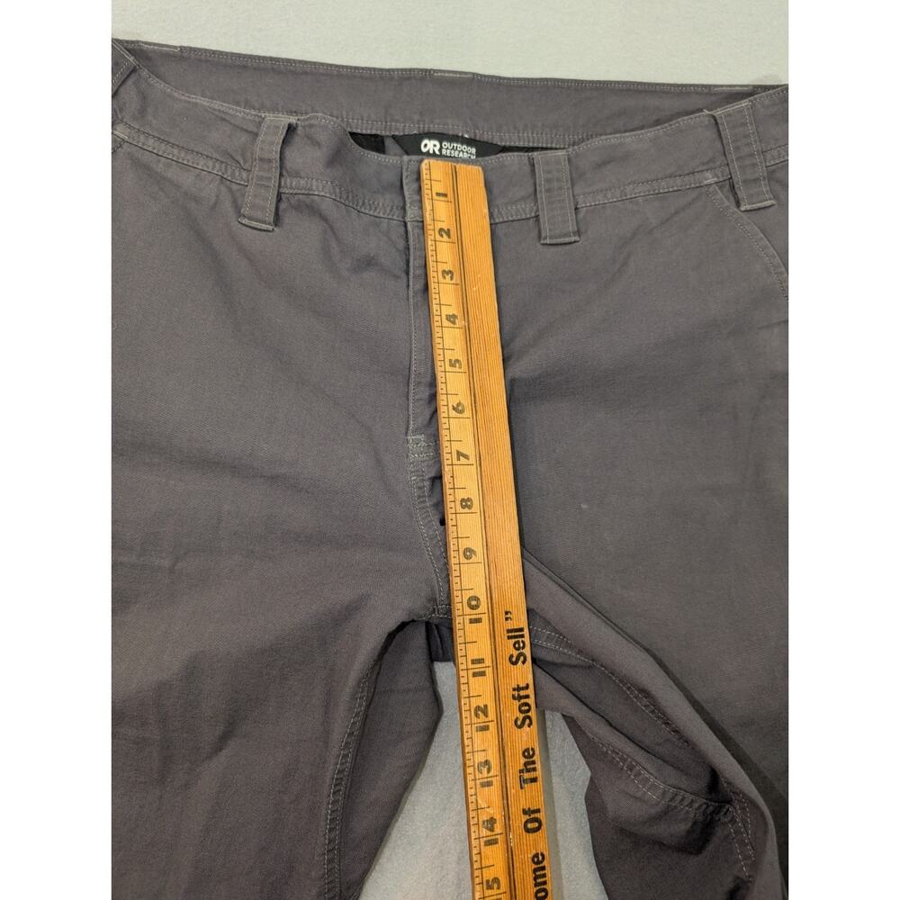 Outdoor Research Canvas Pants Mens 36x32 Charcoal Gray Straight Leg Stretch - Picture 9 of 15
